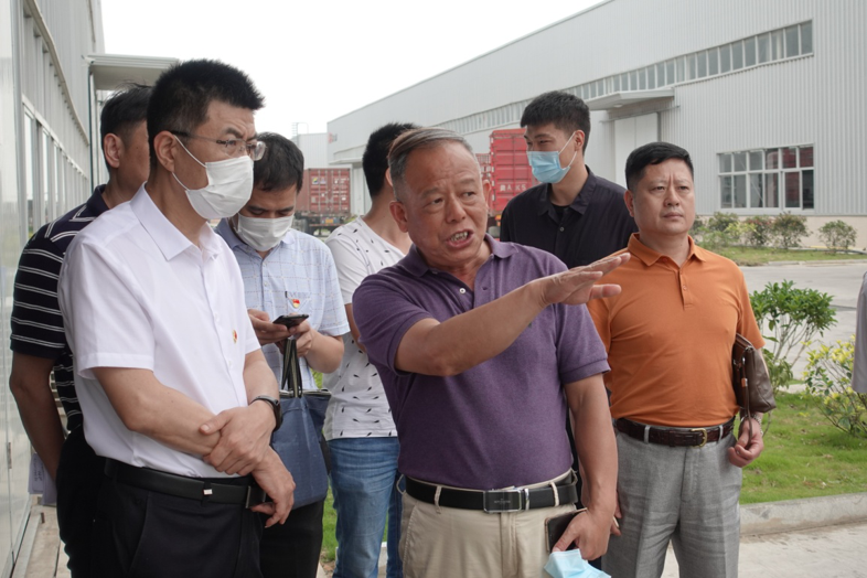 福建省工信厅副厅长陈传芳一行领导 莅临南宫ng28相信品牌力量新材料科技工业园参观调研